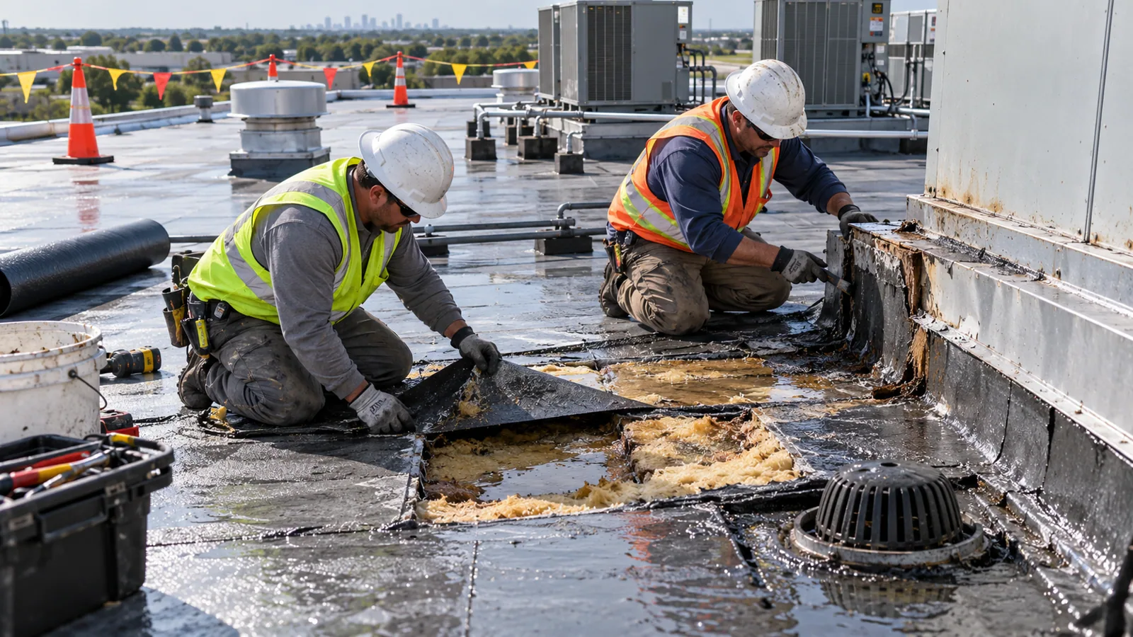 Commercial Roof Recover and Overlay in Clovis, CA Commercial Roof Recover and Overlay in Clovis, CA